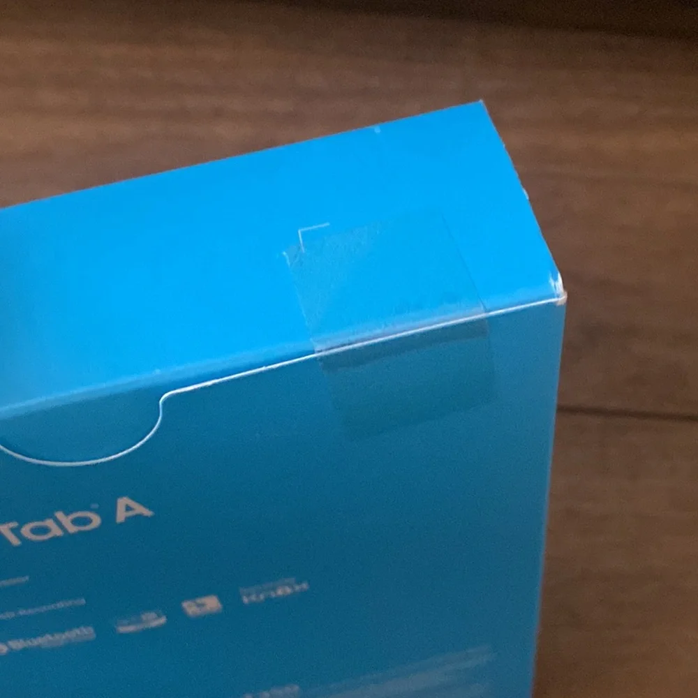 Samsung Galaxy Tab A box opened